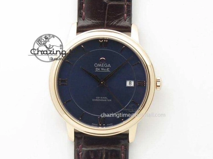 0227 FashionForward De Ville SS MK 1:1 Best Edition White Dial SS Markers On Leather Strap Miyota 9015 V 8077